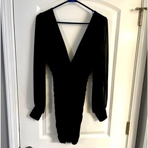 Black prom or homecoming dress.